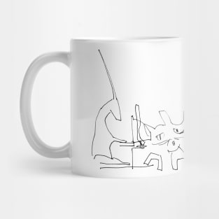 Transparent halloween antilope Mug